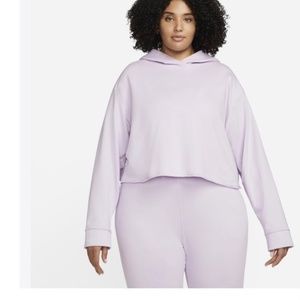 Nike YOGA LUXE cropped fleece hoodie